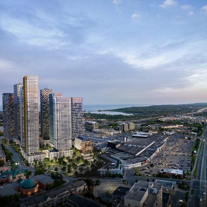 Pickering City Centre by CentreCourt - Overhead Masterplan Aerial View